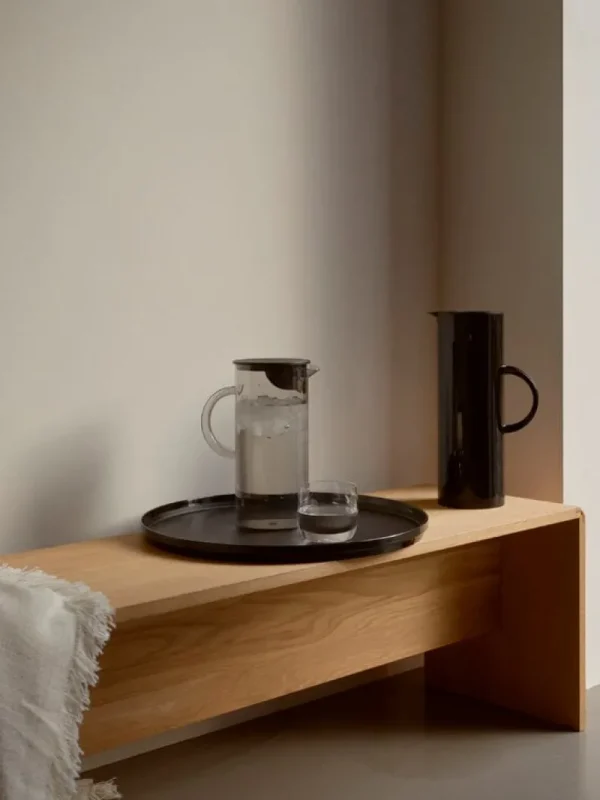 Stelton Karaffen Und Krüge^EM77 Kanne mit Deckel, 1,5 l, Rauchgrau