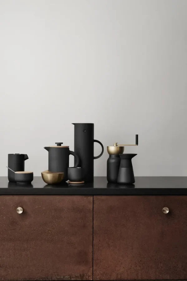 Stelton Geschirr^Theo Teetasse mit Untersetzer, schwarz