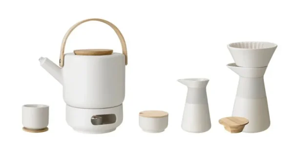 Stelton Geschirr^Theo Teetasse mit Untersetzer, sandbeige