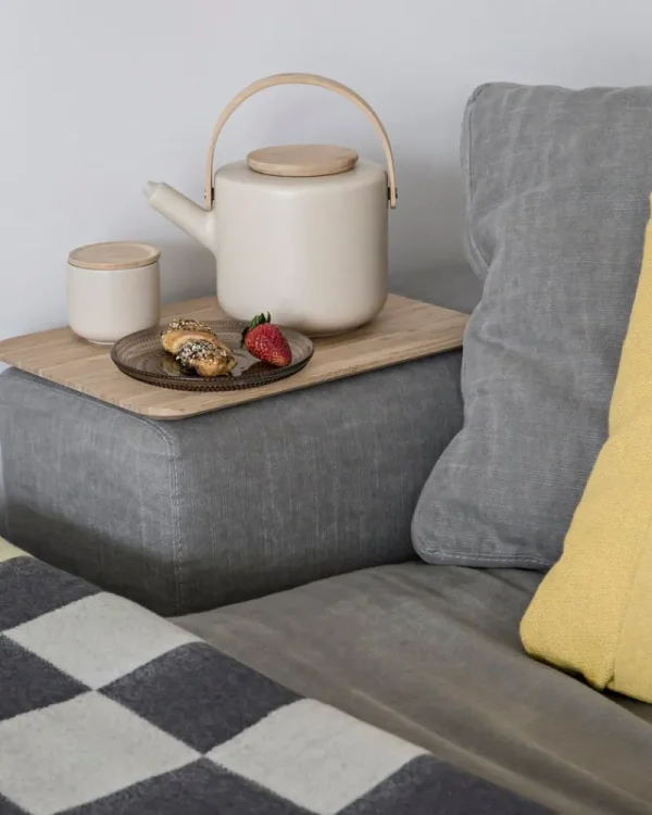 Stelton Geschirr^Theo Teetasse mit Untersetzer, sandbeige