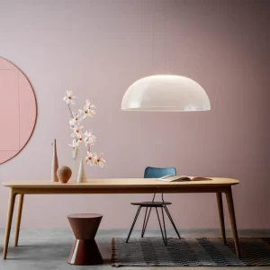 Fritz Hansen Deckenleuchten-Stilnovo Demi Pendelleuchte, 95 cm, Dali, weiß