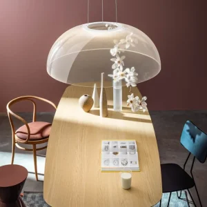 Fritz Hansen Deckenleuchten-Stilnovo Demi Pendelleuchte, 95 cm, Dali, weiß
