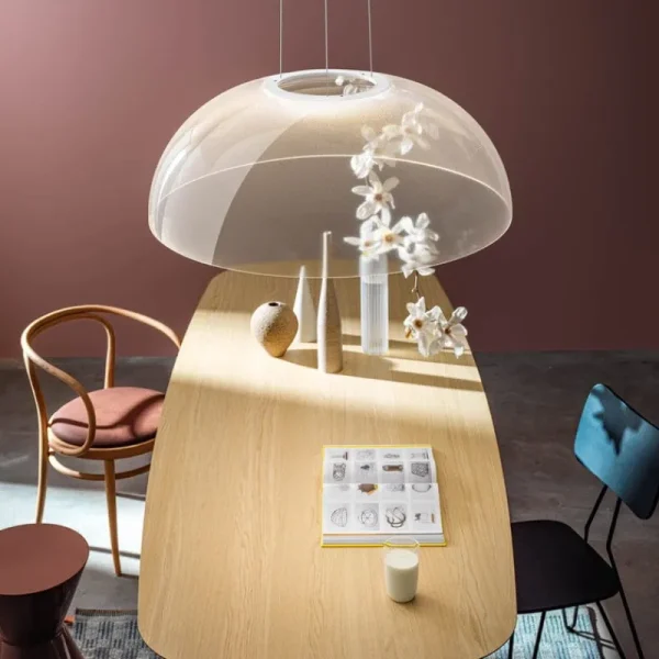 Fritz Hansen Deckenleuchten-Stilnovo Demi Pendelleuchte, 95 cm, Dali, weiß