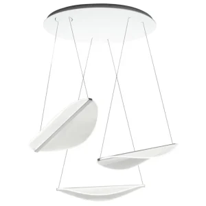 Stilnovo Deckenleuchten-Diphy 3 Quellen Pendelleuchte, DALI, weiß