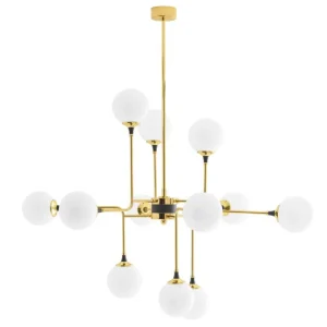 Stilnovo Deckenleuchten-Galassia 12 Pendelleuchte, Gold - Weiß