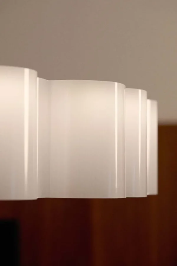 Stilnovo Deckenleuchten-Honey Pendelleuchte, rund, 60 cm, weiß