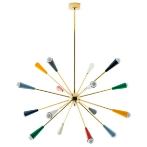 Foscarini Deckenleuchten-Stilnovo Sputnik Pendelleuchte, gold - mehrfarbig