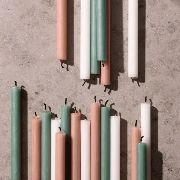 Iittala Kerzen Und Kerzenhalter-STOFF Copenhagen Kegelkerzen STOFF Nagel, 12 Stück
