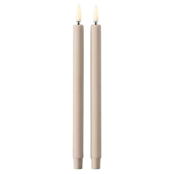 Fritz Hansen Kerzen Und Kerzenhalter-STOFF Copenhagen STOFF LED Kerzen, 2 Stück, Sand