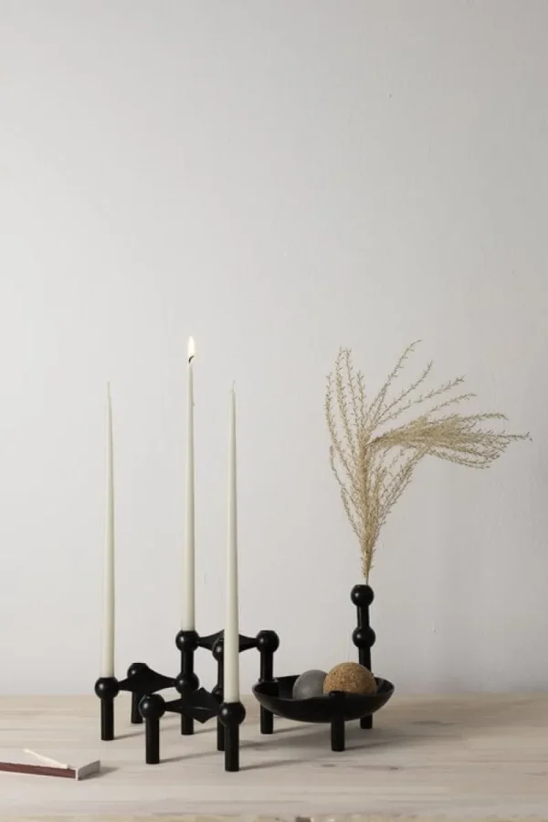 Northern Vasen | Kerzen Und Kerzenhalter-STOFF Copenhagen STOFF Nagel Vase, Schwarz