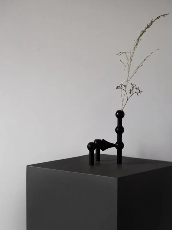 Northern Vasen | Kerzen Und Kerzenhalter-STOFF Copenhagen STOFF Nagel Vase, Schwarz