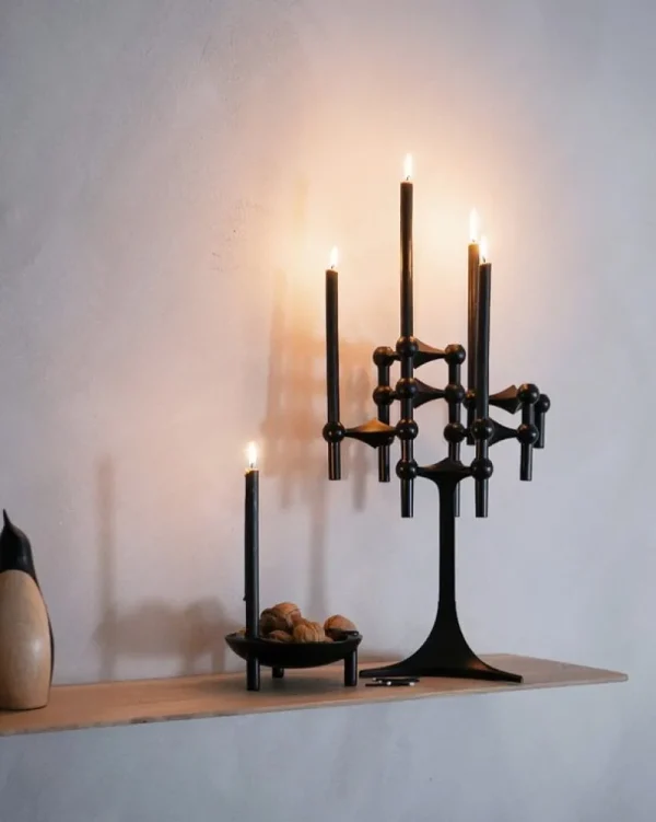 Northern Vasen | Kerzen Und Kerzenhalter-STOFF Copenhagen STOFF Nagel Vase, Schwarz