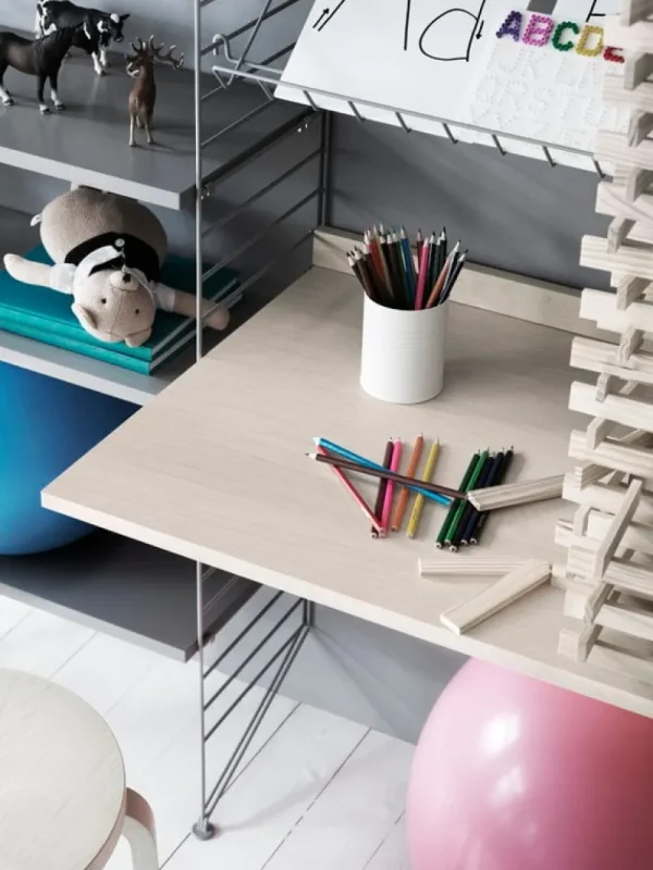 String Furniture Regale-Arbeitstisch String, Esche