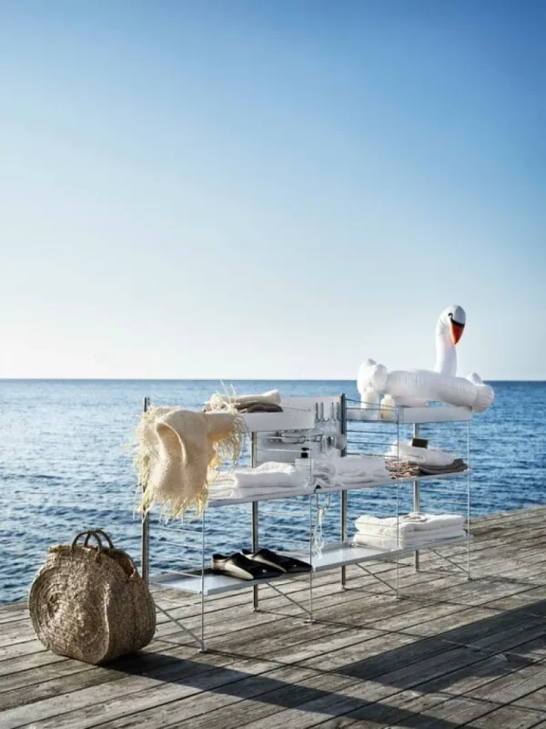 String Furniture Außenküche | Terrassenmöbel^Bodenplatte für String Outdoor Regale, 85 x 30 cm, 1er-Pack, ver