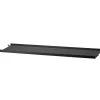 Muuto Regale-String Furniture Metallregal String 20 cm, niedrig, schwarz