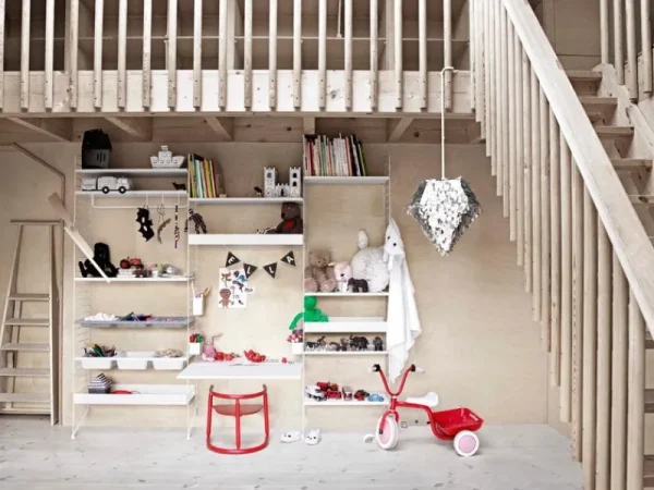 ferm LIVING Regale-String Furniture String Arbeitstisch, weiß