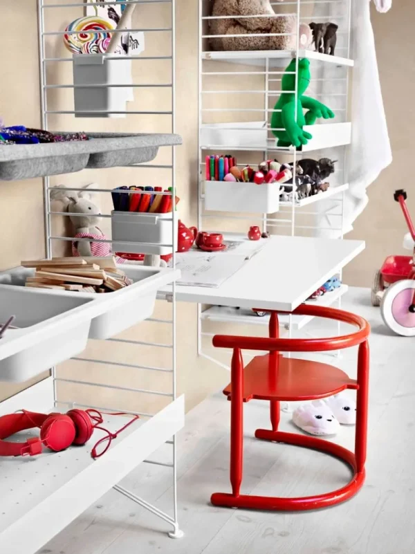 ferm LIVING Regale-String Furniture String Arbeitstisch, weiß