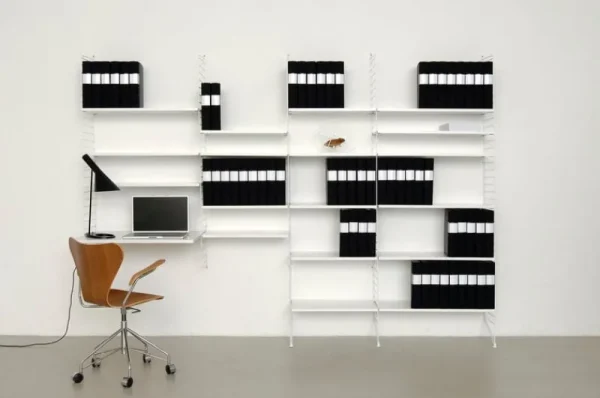 ferm LIVING Regale-String Furniture String Arbeitstisch, weiß