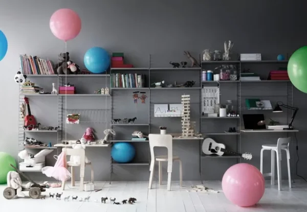 ferm LIVING Regale-String Furniture String Arbeitstisch, weiß