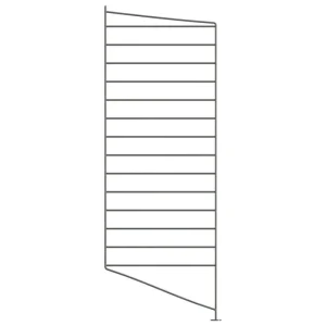 Muuto Regale-String Furniture String Bodenplatte, 85 x 30 cm, 2er-Pack, dunkelgrau