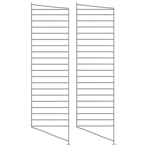 String Furniture Regale-String Bodenplatte, 115 x 30 cm, 2er-Pack, dunkelgrau
