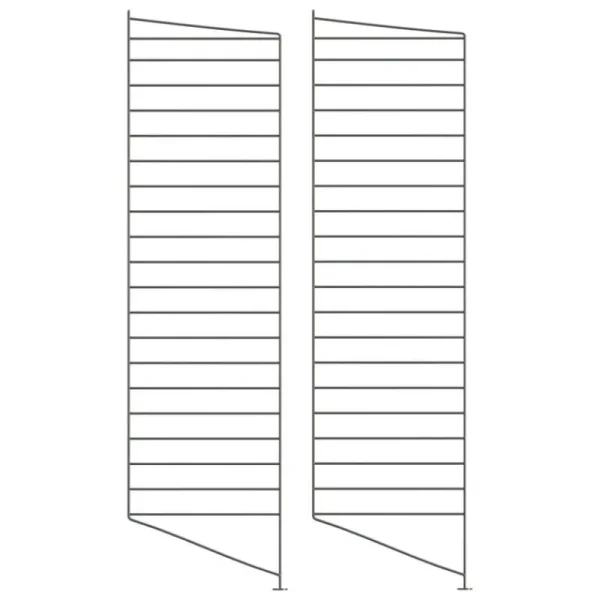 String Furniture Regale-String Bodenplatte, 115 x 30 cm, 2er-Pack, dunkelgrau