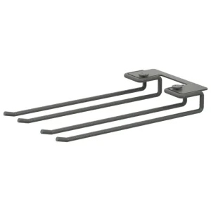 Muuto Regale-String Furniture String Kleiderstange 20 cm, 2er-Set, dunkelgrau