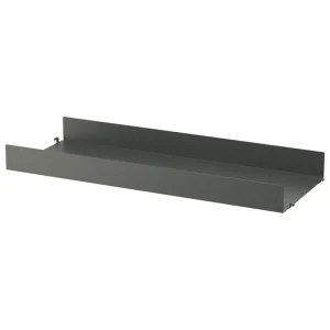 Muuto Regale-String Furniture String Metallregal 78 x 30 cm, hoch, dunkelgrau