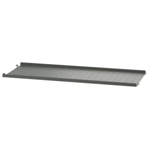 Muuto Regale-String Furniture String Metallregal 78 x 30 cm, niedrig, dunkelgrau