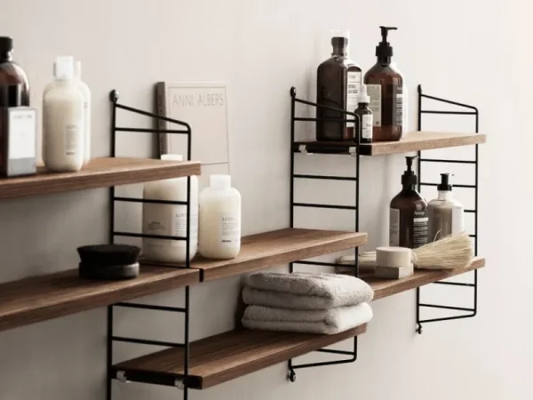 Kinder String Furniture Möbel Für Das Kinderzimmer | Regale^String Pocket Regal, Walnuss - schwarz