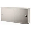 Muuto Regale-String Furniture String Schrank, 78 x 20 cm, beige