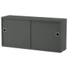 String Furniture Regale-String Schrank, 78 x 20 cm, dunkelgrau