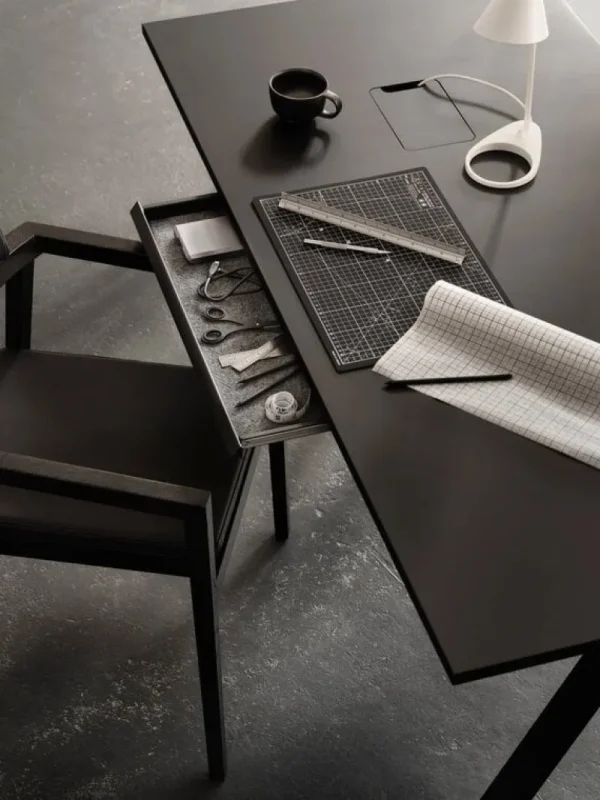 String Furniture Regale | Tische-String Schublade für Schreibtisch, 61 x 30 cm, schwarz