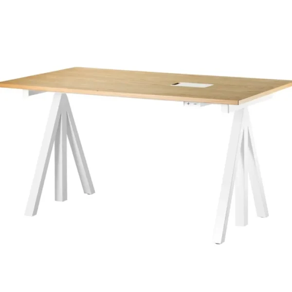 String Furniture Schreibtische Und Raumtrenner | Tische^String Works höhenverstellbarer Schreibtisch, 140 cm, Eiche