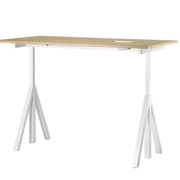 String Furniture Schreibtische Und Raumtrenner | Tische^String Works höhenverstellbarer Schreibtisch, 140 cm, Eiche