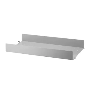 Muuto Regale-String Furniture String-Metallregal, 58 x 30 cm, hoch, grau