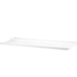 Muuto Regale-String Furniture String-Metallregal, 78 x 30 cm, niedrig, weiß