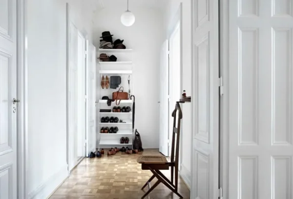 Muuto Regale-String Furniture String-Metallregal, 78 x 30 cm, niedrig, weiß