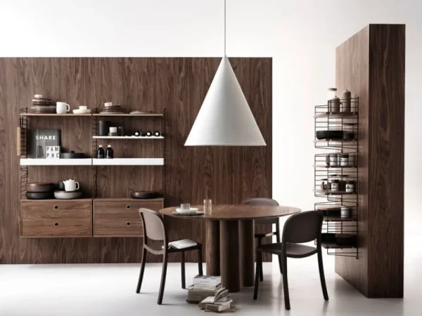 Muuto Regale-String Furniture String-Metallregal, 78 x 30 cm, niedrig, weiß