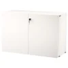 String Furniture Regale-String-Schrank mit Schloss, 78 x 32 x 52 cm, weiß