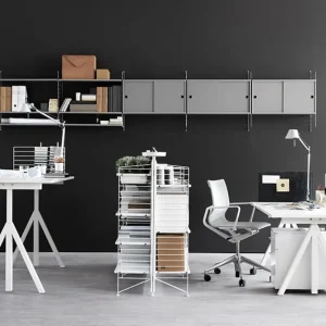 Muuto Regale-String Furniture String-Schrank, 78 x 20 cm, weiß