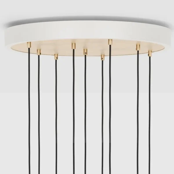 Tala Deckenleuchten-Brass Nine Pendelleuchte mit Voronoi II Glühbirnen