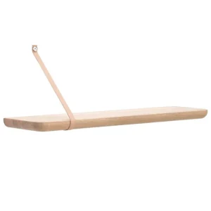 Montana Furniture Regale-Tapio Anttila Collection Renki Regal, L, Eiche - recyceltes Leder