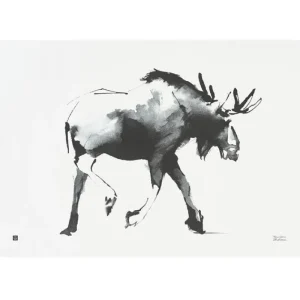 Teemu Ju00e4rvi Illustrations Poster Und Pinnwände^Teemu Järvi Illustrations Poster Elk, 70 x 50 cm