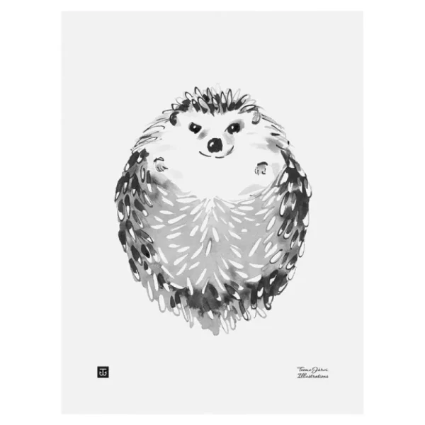 Teemu Ju00e4rvi Illustrations Poster Und Pinnwände^Teemu Järvi Illustrations Hedgehog Poster, 30 x 40 cm