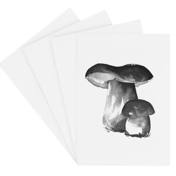 Teemu Ju00e4rvi Illustrations Schreibwaren | Poster Und Pinnwände^Teemu Järvi Illustrations Wild Mushroom Miniposter-Set, 4 Stück