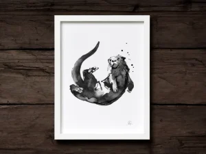 Teemu Ju00e4rvi Illustrations Poster Und Pinnwände^Teemu Järvi Illustrations Otter Poster, 50 x 70 cm