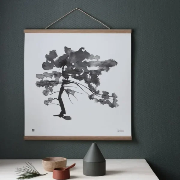 Teemu Ju00e4rvi Illustrations Poster Und Pinnwände^Teemu Järvi Illustrations Poster Pine Tree, 50 x 50 cm