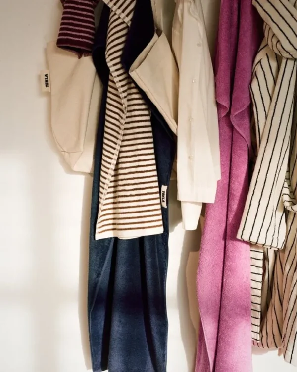 Tekla Badezimmertextilien^Händehandtuch, Kodiak Stripes