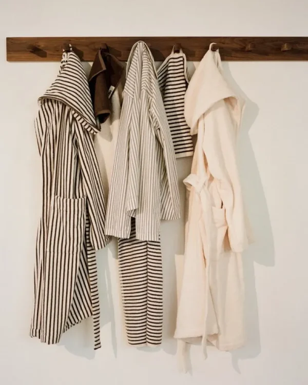 Tekla Badezimmertextilien^Händehandtuch, Kodiak Stripes